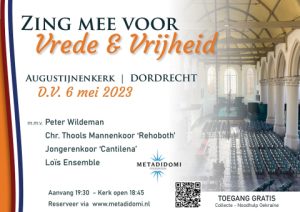 Zing mee voor vrede en vrijheid te Dordrecht