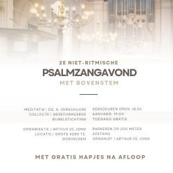 Grote kerk van Gorinchem 2e psalmzangavond met Arthur de Jong