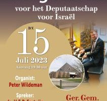 Gereformeerde Gemeente te Meliskerke psalmzangavond voor Israël