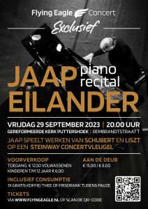 Piano recital met Jaap Eilander bij Flying Eagle concert