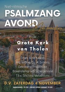 Psalmzangavond met Oekraiens projectkoor in de Grote kerk van Tholen