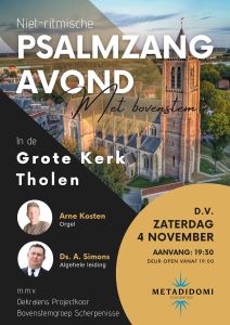 Psalmzangavond met Oekraiens projectkoor in de Grote kerk van Tholen