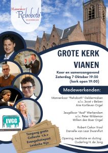 Grote kerk te Vianen koorconcert voor evangelisatiepost Leidsche Rijn