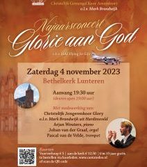 Najaarsconcert met thema Glorie aan God in de Bethelkerk te Lunteren