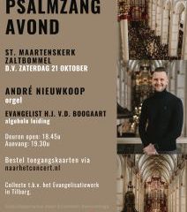 Psalmzangavond in Zaltbommel met organist André Nieuwkoop