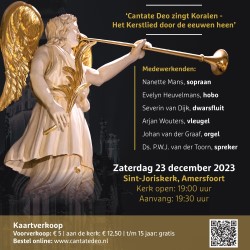 Cantate Deo zingt koralen - kerstliederen door de eeuwen heen