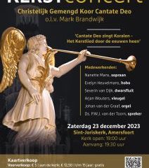 Kerstconcert Chr Gemengd koor Cantate Deo in de Sint-Joriskerk te Amersfoort