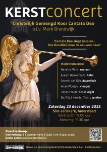 Kerstconcert Chr Gemengd koor Cantate Deo in de Sint-Joriskerk te Amersfoort