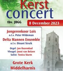 Kerstconcert met Delta Mannen Ensemble in de grote kerk te Middelharnis