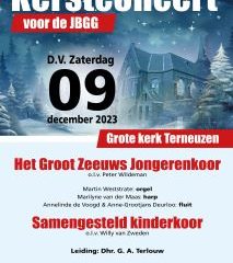 Kerstconcert met het samengesteld kinderkoor in de Grote kerk te Terneuzen