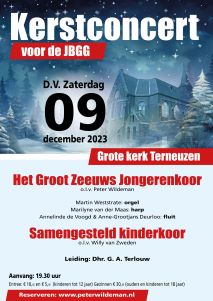 Kerstconcert met het samengesteld kinderkoor in de Grote kerk te Terneuzen