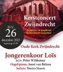 Kerstconcert Zwijndrecht in de Grote kerk met Jongerenkoor Lois