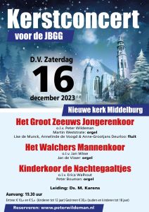 Kerstconcert met het Walchers Mannenkoor in Middelburg