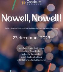 Nowell, nowell kerstconcert in de Grote kerk te Sliedrecht met Canticum Amicorum