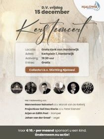 Stichting Njalowei organiseert kerstconcert in de Grote kerk te Harderwijk