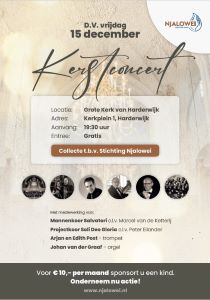 Stichting Njalowei organiseert kerstconcert in de Grote kerk te Harderwijk