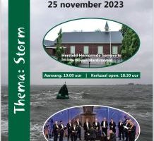 Zangavond thema storm met het HME in Hardinxveld Giessendam