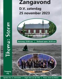 Zangavond thema storm met het HME in Hardinxveld Giessendam