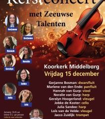 Zeeuwse talenten geven kerstconcert in Middelburg