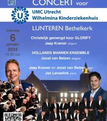 Concert voor Wilhelmina kinderziekenhuis in de Bethelkerk te Lunteren
