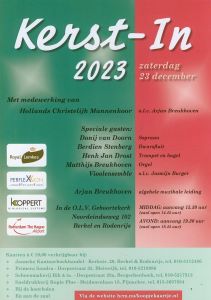 Kerst-in 2023 middagconcert in de O.L.V. Geboortekerk te Berkel en Rodenrijs