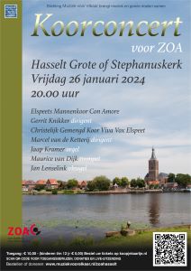 Koorconcert voor ZOA in de Stephanuskerk te Hasselt