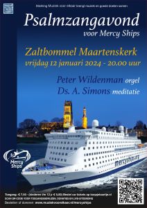 Mercy Ships psalmzangavond in Sint Maartenskerk te Zaltbommel