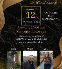 Nieuwjaarsconcert in Westbroek met samenzang en Martin Mans