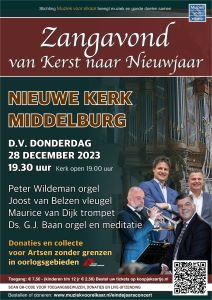 Van kerst naar nieuwjaar samenzangavond in de Nieuwe kerk te Middelburg