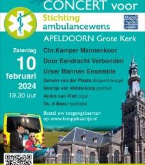 Grote kerk van Apeldoorn concert voor Stichting Ambulancewens