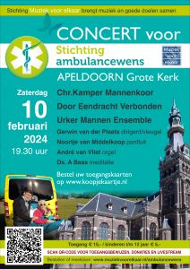 Grote kerk van Apeldoorn concert voor Stichting Ambulancewens