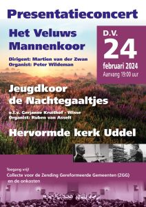 Presentatieconcert met het Veluws Mannenkoor in Uddel