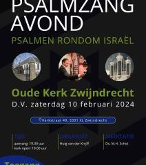 Psalmen rondom Israël in de Oude kerk te Zwijndrecht