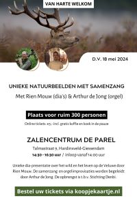 Unieke natuurbeelden met samenzang in Hardinxveld-Giessendam