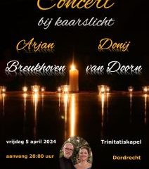 Concert bij kaarslicht in de Dordse Trinitatiskapel met Arjan Breukhoven