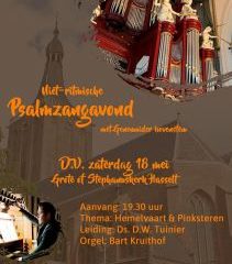 Psalmzangavond met Genemuider bovenstem in de Stephanuskerk te Hasselt