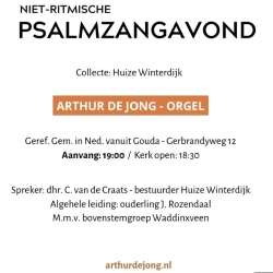 Psalmzangavond voor Huize Winterdijk met Arthur de Jong