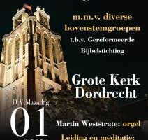 Traditionele psalmzangavond met organist Martin Weststrate in Dordrecht