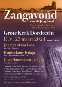 Zangavond voor de jeugdbond in Dordrecht