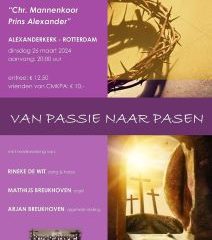 Alexanderkerk te Rotterdam paasconcert met mannenkoor Prins Alexander