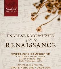 Concert met Sweelinck Kamerkoor in de Grote kerk te Epe