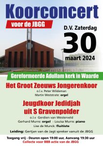 Gereformeerde Adullam kerk in Waarde paasconcert