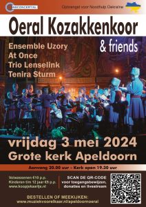 Oeral Kozakkenkoor concert in de Grote kerk te Apeldoorn