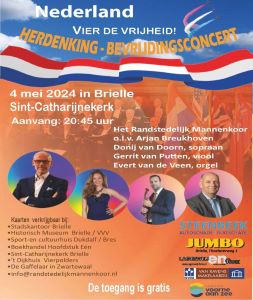 Herdenking Bevrijdingsconcert in Brielle