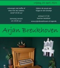 Huiskamer orgelconcert bij Arjan Breukhoven