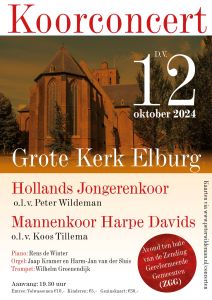 Refomuziek koorconcert te Elburg in de Grote kerk