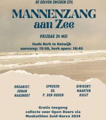 Mannenzang aan zee in de Oude kerk te Katwijk