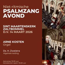 Sint Maartenskerk te Zaltbommel psalmzangavond met bovenstem
