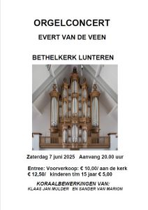 Orgelconcert met bewerkingen van Klaas-Jan Mulder en Sander van Marion in Lunteren