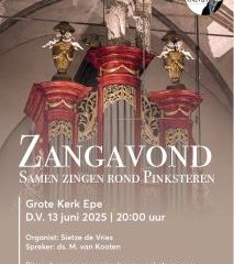 Samen zingen met Pinksteren in de Grote kerk te Epe